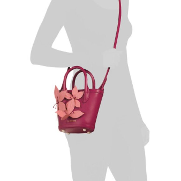 The Wolf Gang Berry Leather Flower bag - Picture 5 of 7